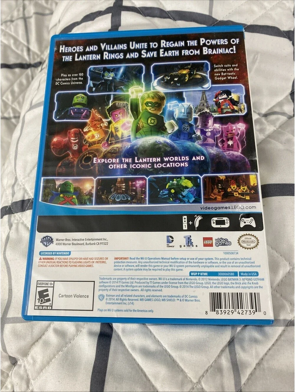 LEGO Batman 3 Beyond Gotham Nintendo Wii U Complete with Manual